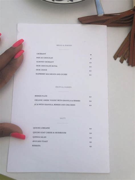 dior cafe miami menu price|dior cafe miami fl.